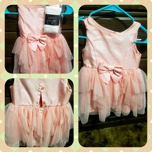 Brand  new  pink  girls with tights include